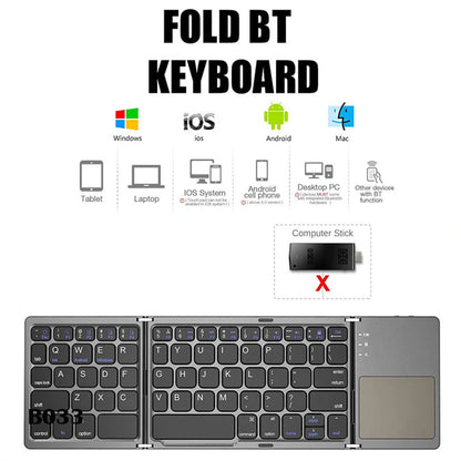 FoldyKey Pro: Bluetooth Keyboard Genius